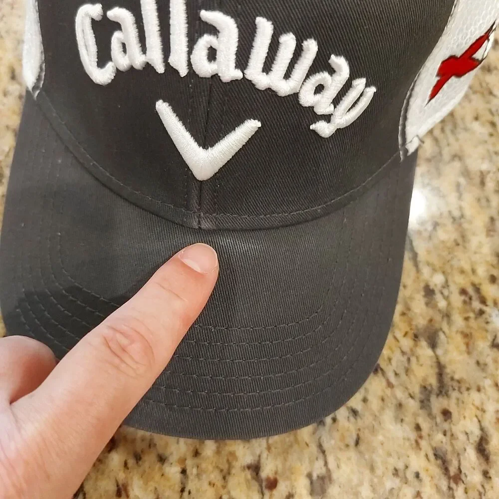 Callaway Golf XHOT TOUR AUTHENTIC Men's Hat Size L/XL Gray/White Mesh ODYSSEY